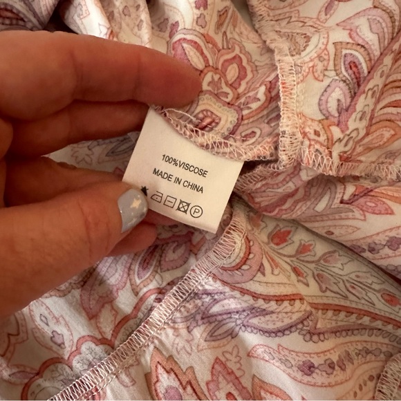 Melissa Odabash Pink Paisley Floral Motif Print Viscose Tabitha WrapDress NWOT L - Picture 12 of 16